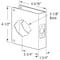 Prime-Line Stainless Steel Lock and Door Reinforcement Plate for 1-3/4 In. Thick Doors, Stainless Steel Finish U 9554 - alternate 2